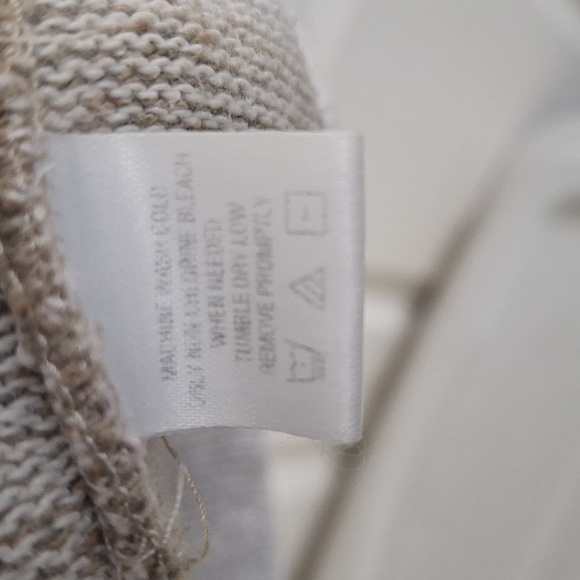 Haggar Tour cotton pullover crewneck sweater - L - beige brown off-white -golfer - Picture 4 of 6